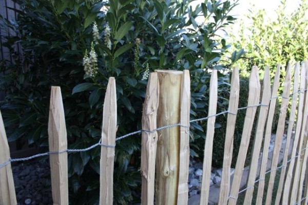 Rolovaný tyčkový plot kaštanovník