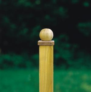 Zakončení sloupků - dřevěná koule 10 cm