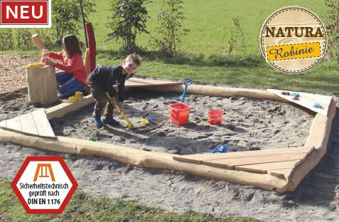 Pískoviště z přírodních akátových pražců 3/3 m